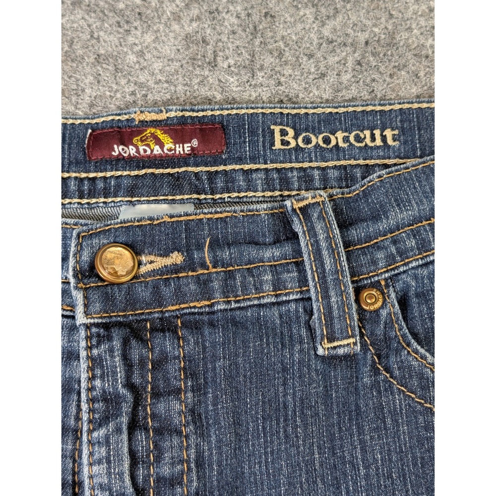 Jordache Womens Bootcut Jeans Size 16 Dark Wash Stretch Denim JM391112 - Picture 5 of 14